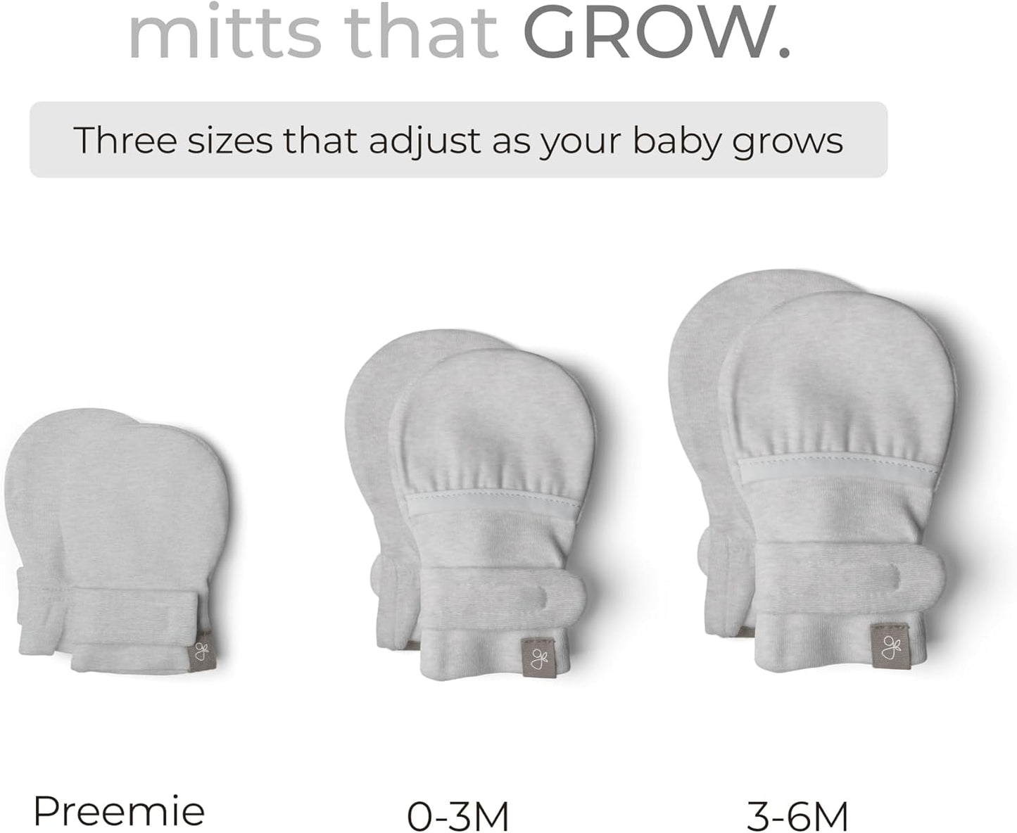 goumikids Viscose Made from Bamboo Cotton Anti-Scratch Soft Stay-On Mitts