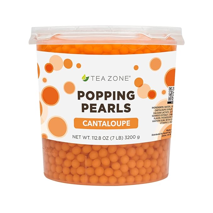 Tea Zone Cantaloupe Popping Pearls (7 lbs)