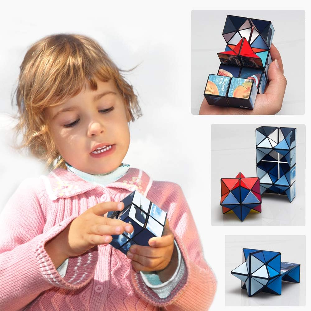 Star Cube Magic Cube Set, 2 in 1 Yoshimoto Cube for Kids and Adults, Toys for Boys and Girls Ages 8-12