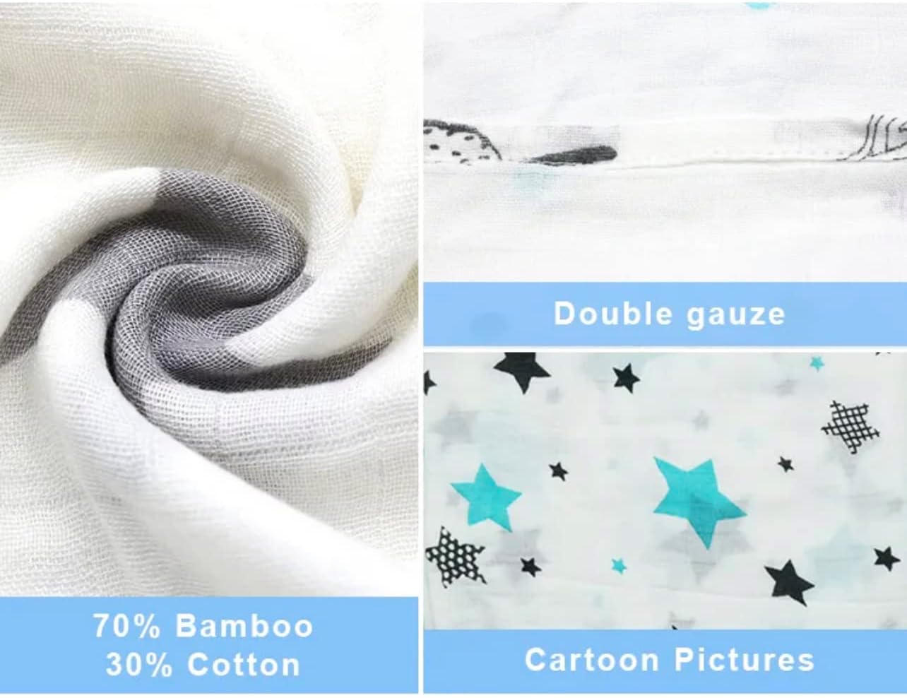 Premium Baby Swaddle Blanket - 2 Pack Muslin Swaddle Blankets Neutral, Softness Upgrade, Breathable 47''x47'' Nursery Wrap for Boys & Girls - Unisex, 70% Viscose from Bamboo, 30% Cotton (Tan)