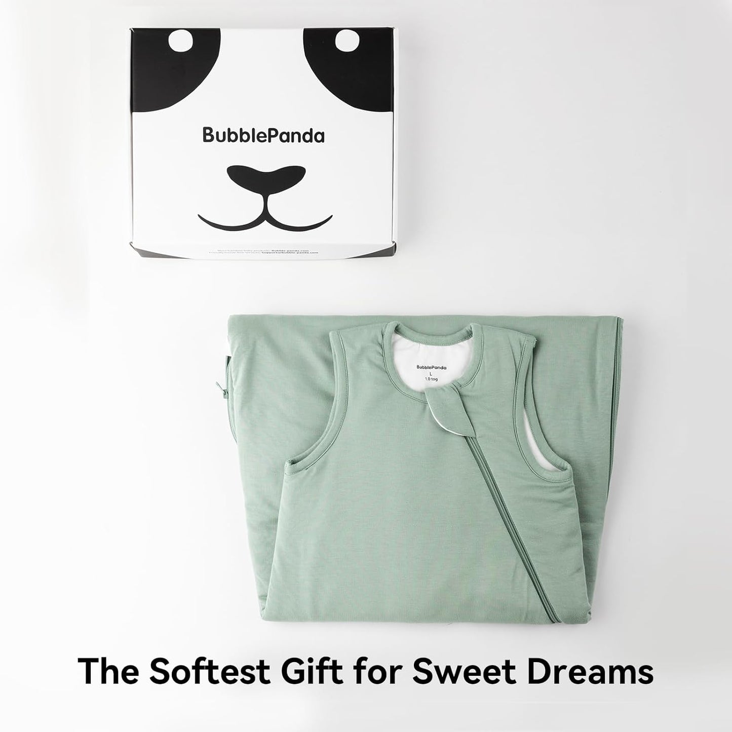 BubblePanda Rayon Made from Bamboo Sleep Sack 18-24 Months 0.5 Tog Soft Lightweight Toddler Sleep Sack 2t for Babies 2-Way Zipper Wearable Blanket Baby 18 Months