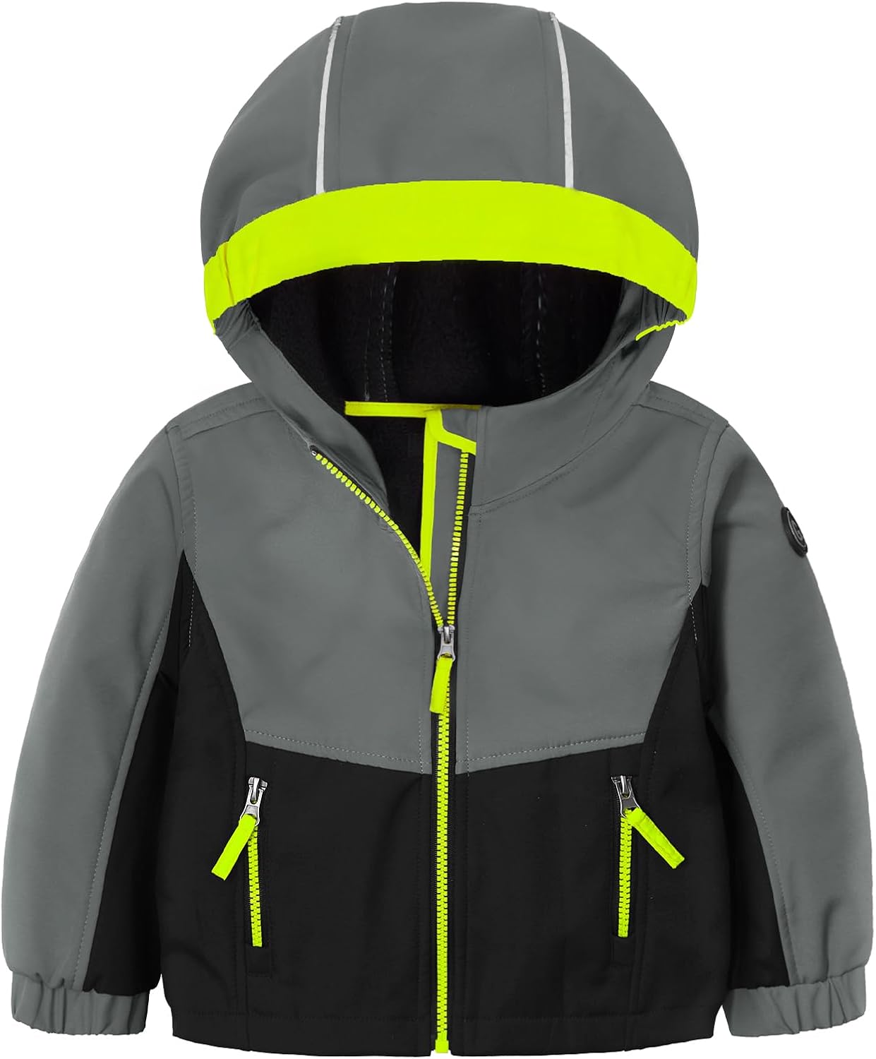 GEMYSE Toddler Boys Jacket Water repellent Baby Kids Windbreaker Jacket Fleece Toddler Coat Spring Fall Outerwear