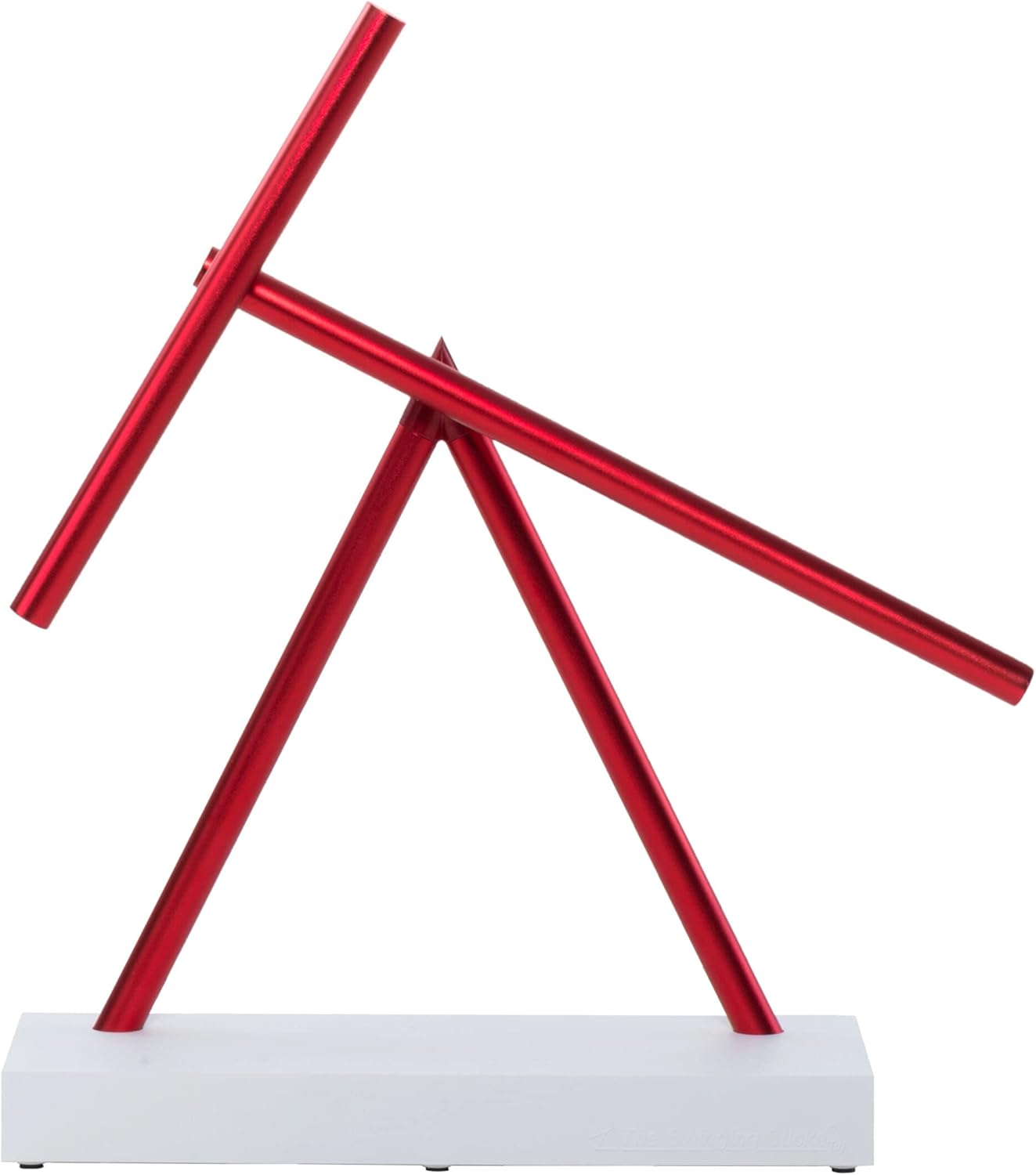 Kinetic Energy Sculpture - Desktop Toy Version (White/Red)