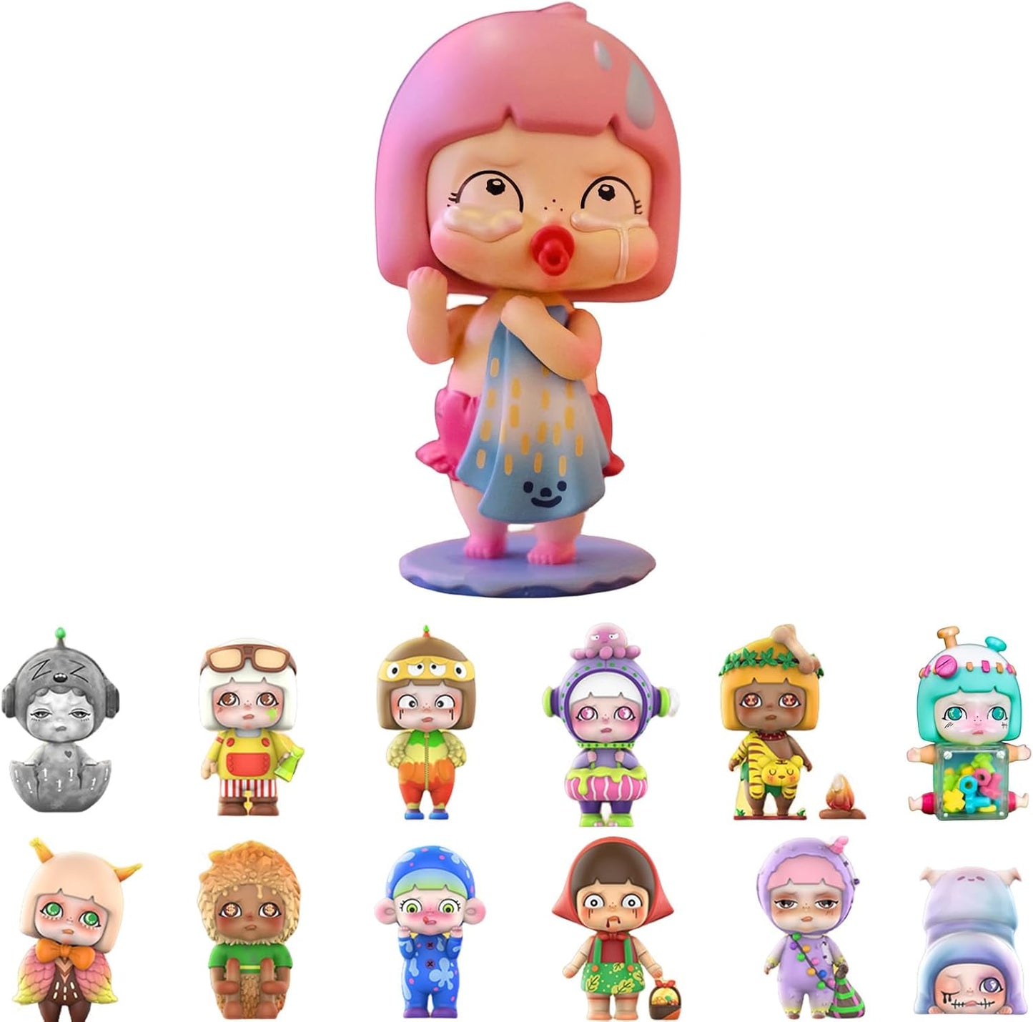 Tiny doll Fairytale Town Blind Box Figures 1PC Random Design Toys for Modern Home Birthday gift Decorations Indoor, Collectible Toy Set for Desk Accessories