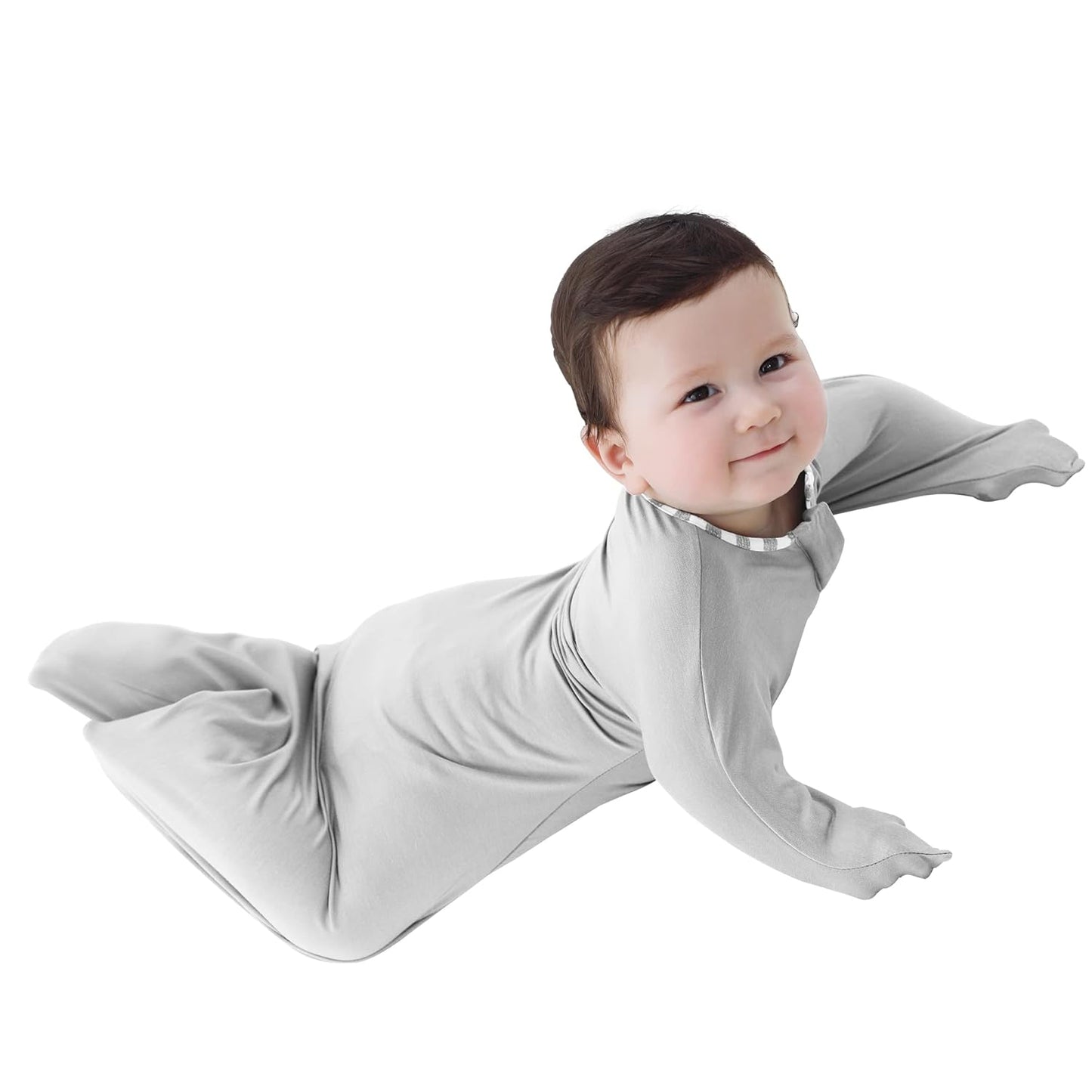 PuppyPaws Baby Sleep Sack, Transition Swaddle, Sleep Sack 0-3 Months, Wearable Blanket Baby with 2-Way Zipper, Swaddles for Newborns Summer, 95% Rayon derived from Bamboo, 5% Spandex