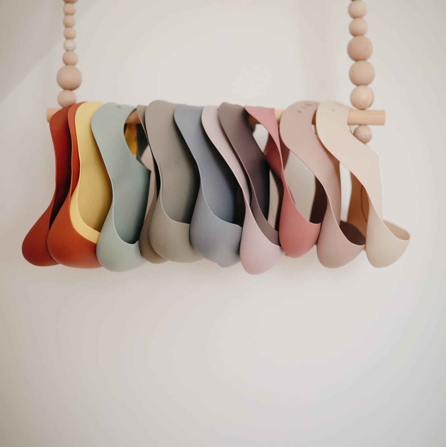 mushie Silicone Baby Bib | Adjustable Fit Waterproof Bibs (Silver Sage)