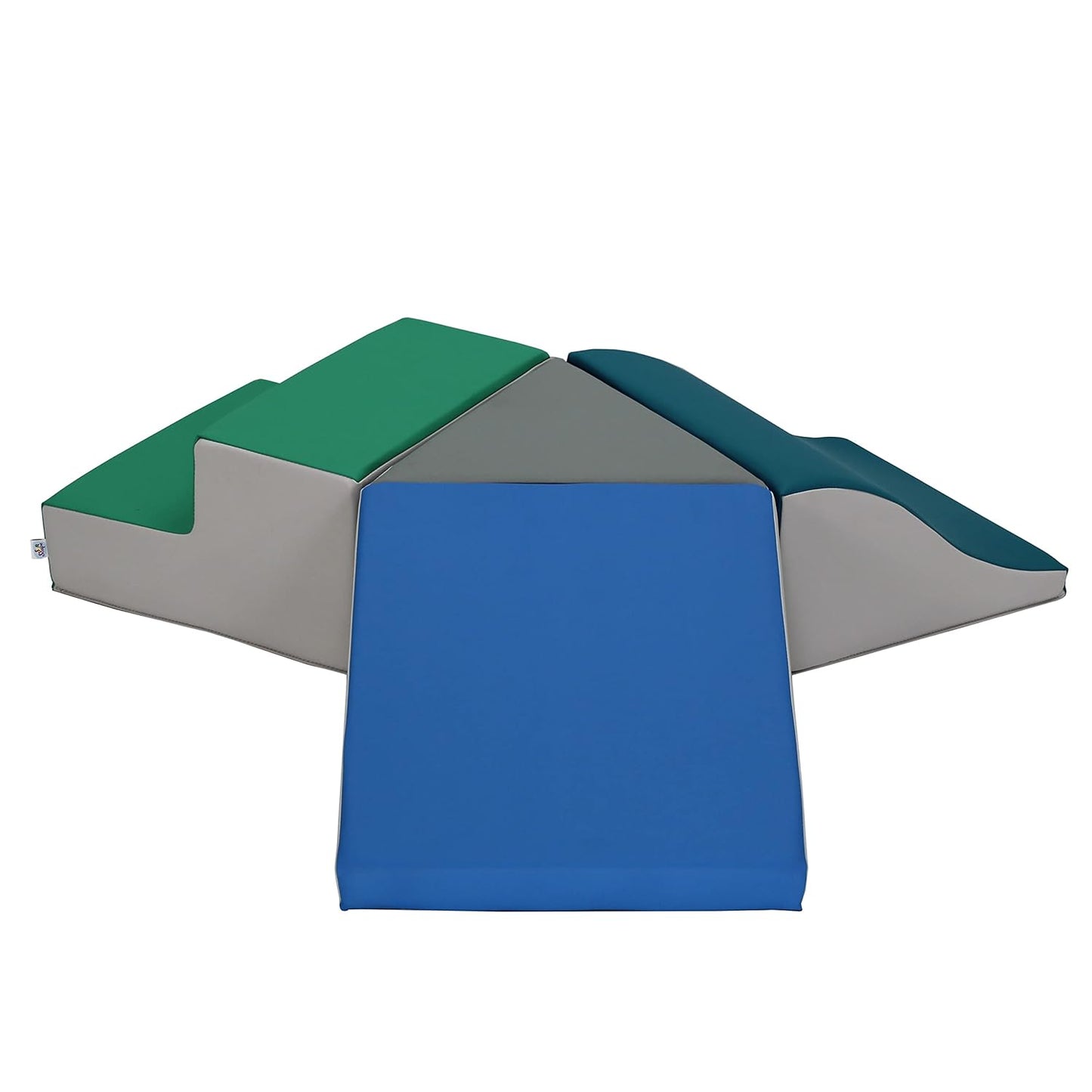 FDP SoftScape Toddler Playtime Junction 360 Climber, Indoor Active Play Structure for Toddlers and Kids; Safe Soft Foam for Crawling, Climbing and Sliding (4-Piece) - Contemporary, 13799-CT