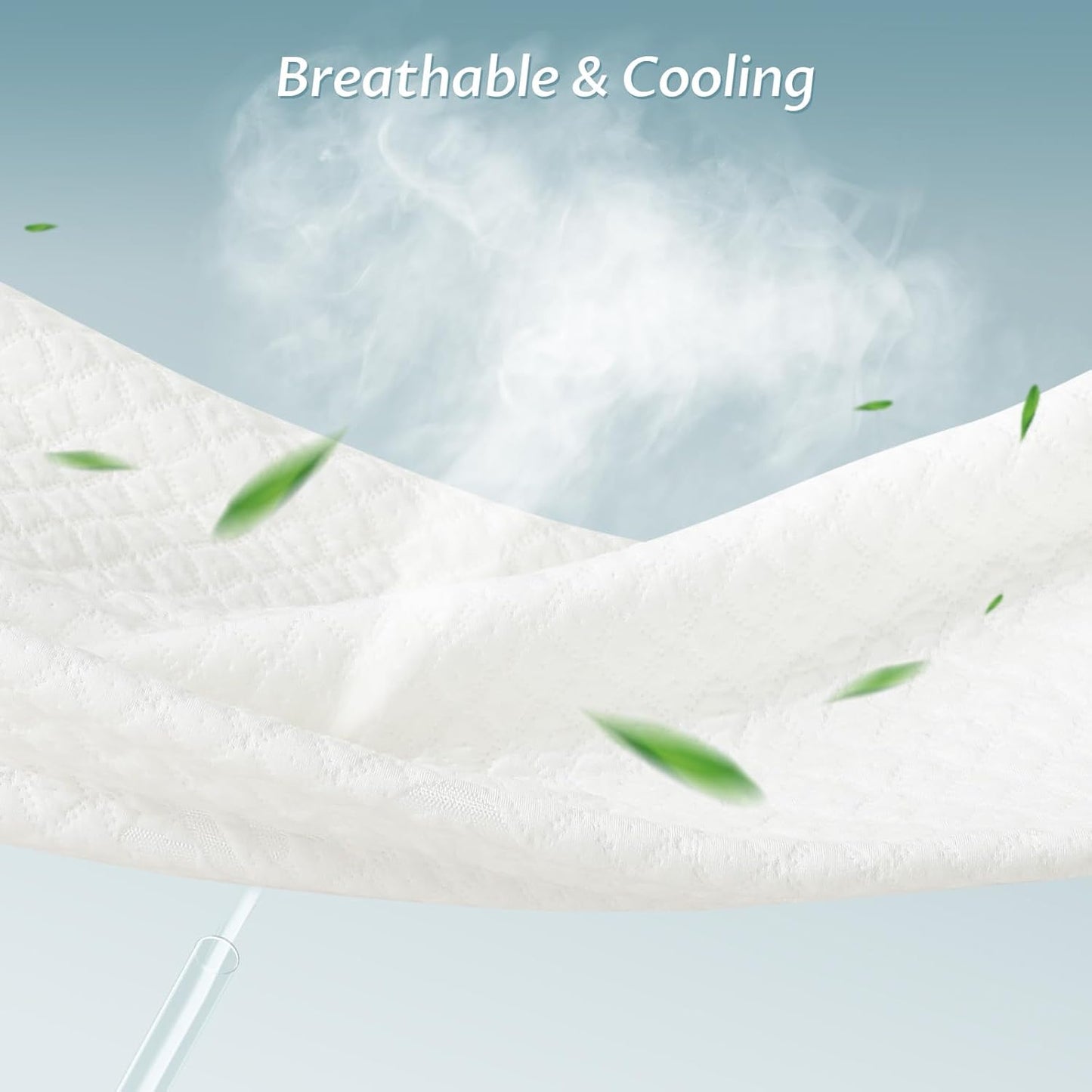 Queen Size Mattress Protector with Zipper - 100% Waterproof Zippered Mattress Cover - Soft & Cooling Noiseless Bed Mattress Covers - Top Removable Mattress Encasement 7-9" Deep