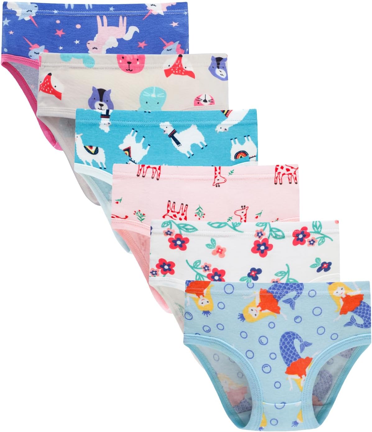Hahan Girls Soft Panties Toddler Girls Cotton Underwear Kids Briefs
