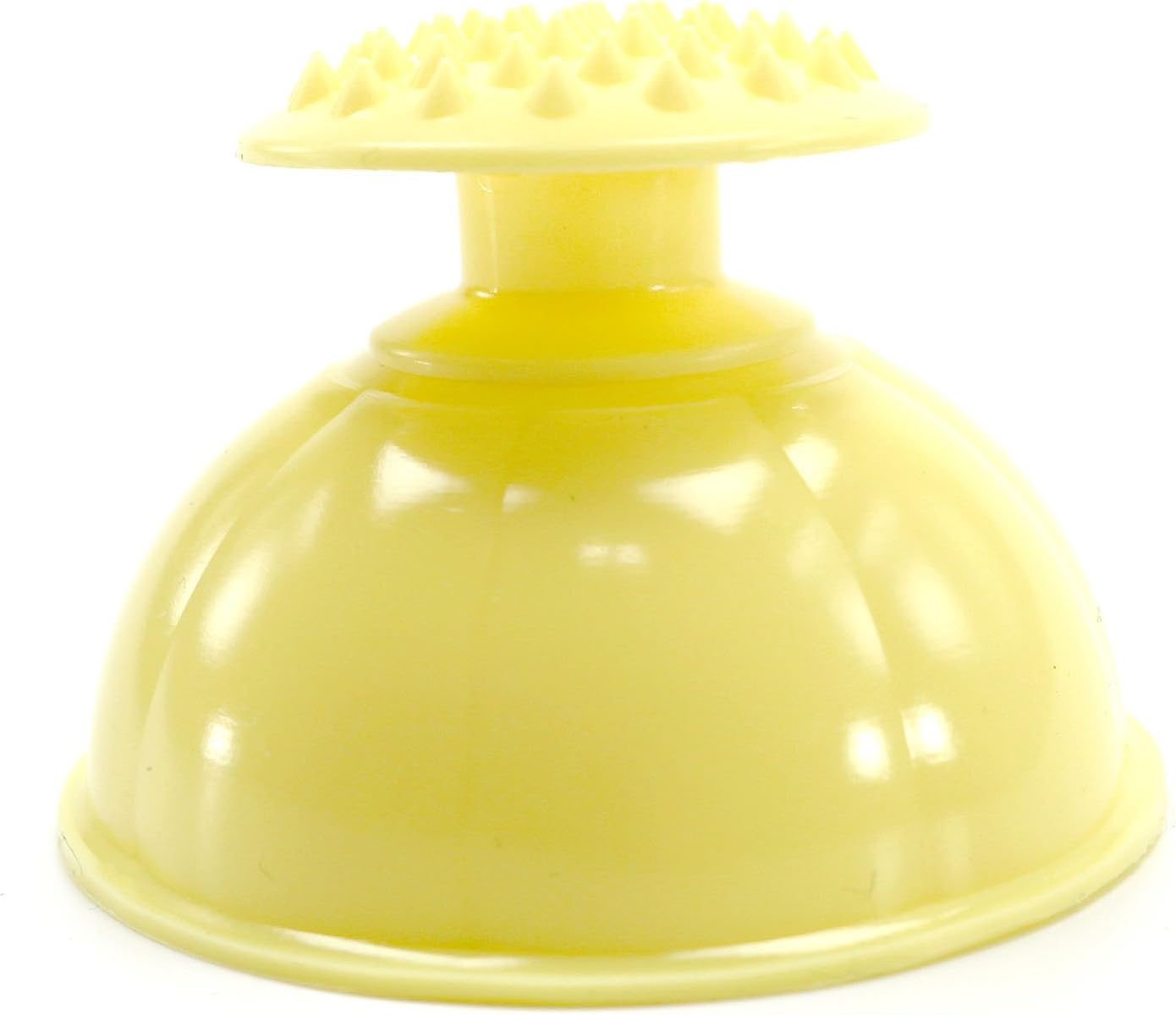 LENITH Silicone Mom Palm Cup for Burping Helper Phlegm Sputum Spiky Massage Yellow