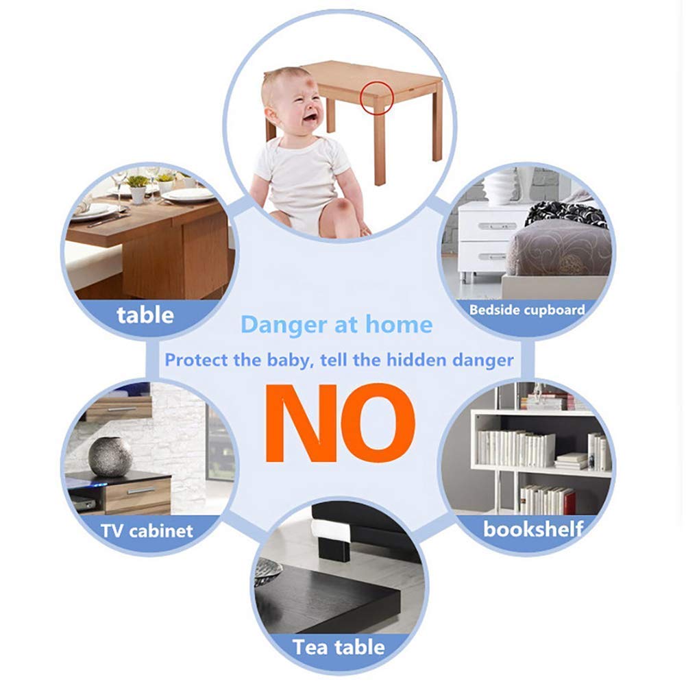 28 Pack Table Corner Protectors Baby Proofing Corner Guards Furniture and Edge Guards Stop Child Head Injuries Sharp Corners