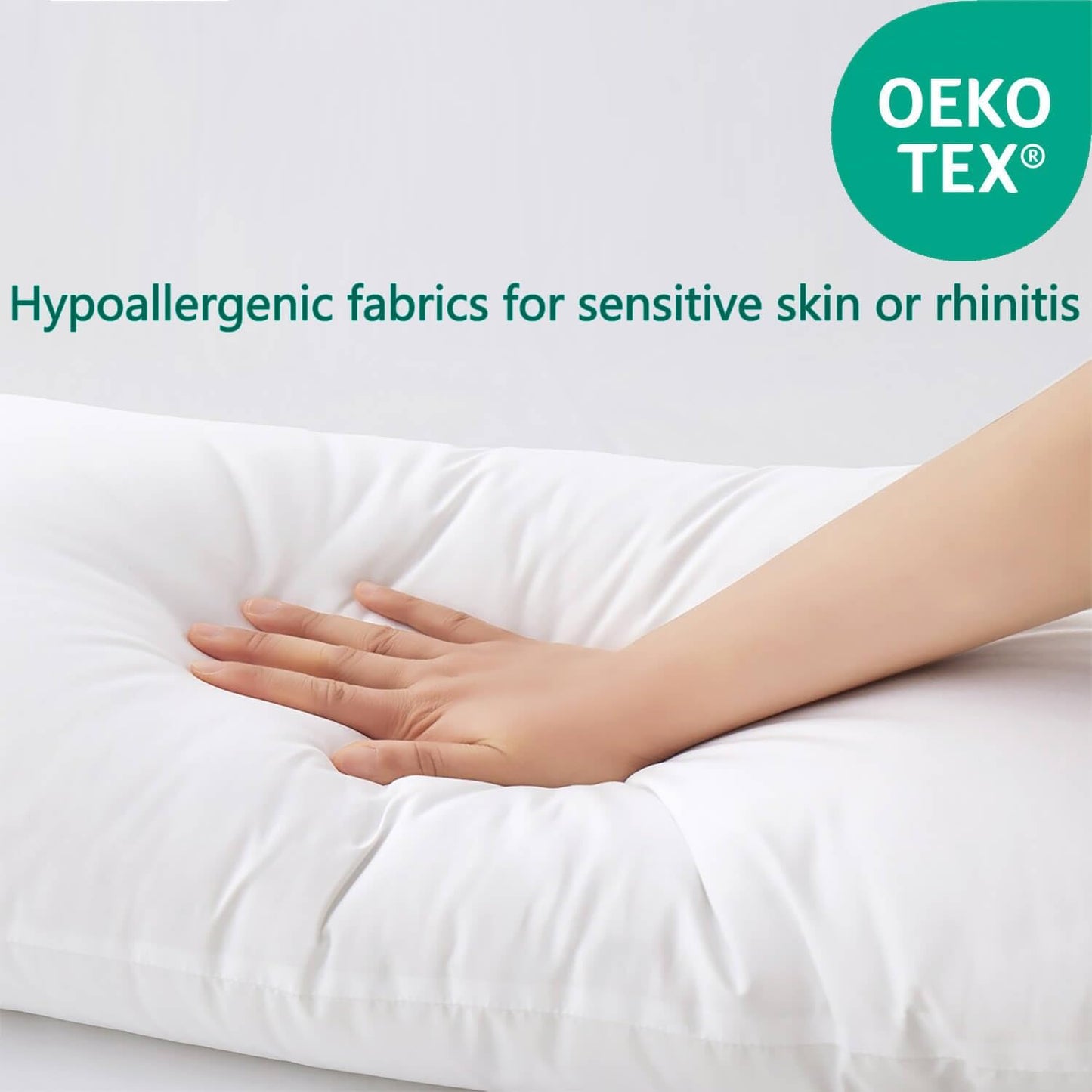 Squishy Flat Bed Pillows Standard Size Set of 2 Extra Soft Thin Pillow for Stomach Sleeping Adults Kids Back Sleeper Plush Fluffy White 20x26 inches