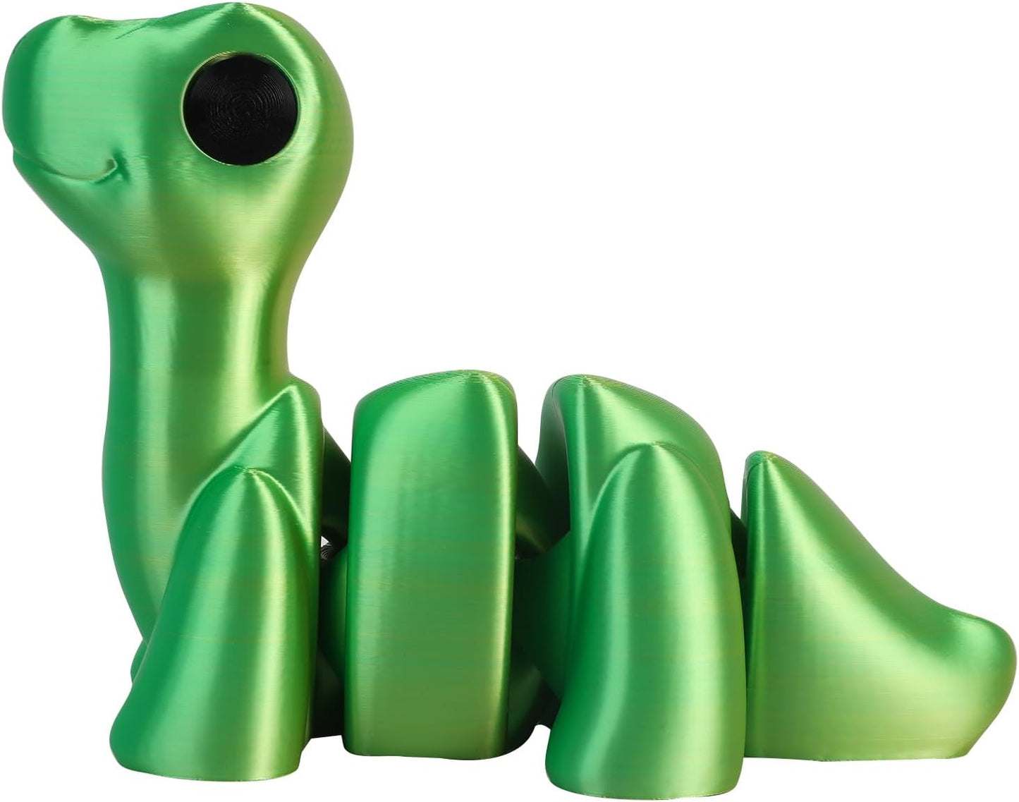 3D Printed Dinosaur with Flexible Articulated Joints, Fun Desk Toy for Stress and Anxiety Relief, Unisex Adults,Desktop Pet,Gift idea (Brontosaurus)