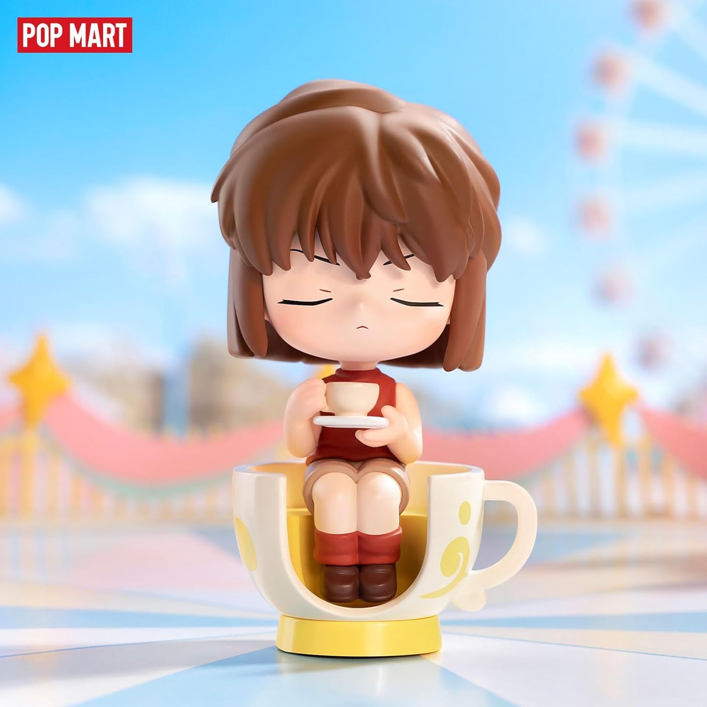 POP MART Detective Conan Case Closed Carnival Series Blind Box Figures, Random Design Mystery Toys for Modern Home Decor, Collectible Toy Set for Desk Accessories, Whole Set