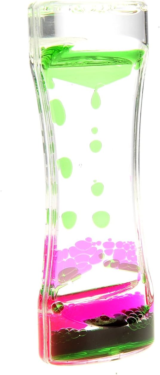 PowerTRC Liquid Motion Bubbler Sensory Toy, Relaxing and Calming for Anxiety, Autism & ADHD Fun Bubbler Timer Fidget Toy Gift for Kids and Adults Decorate Desktops, Home, Room, Or Classrooms