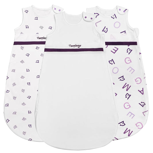 PuppyNap Baby Sleep Sack, Toddler Sleep Sack 3-Pack Set, Sleep Sack 18-24 Months, 100% Organic Cotton Sleep Sack with 2-Way Zipper.