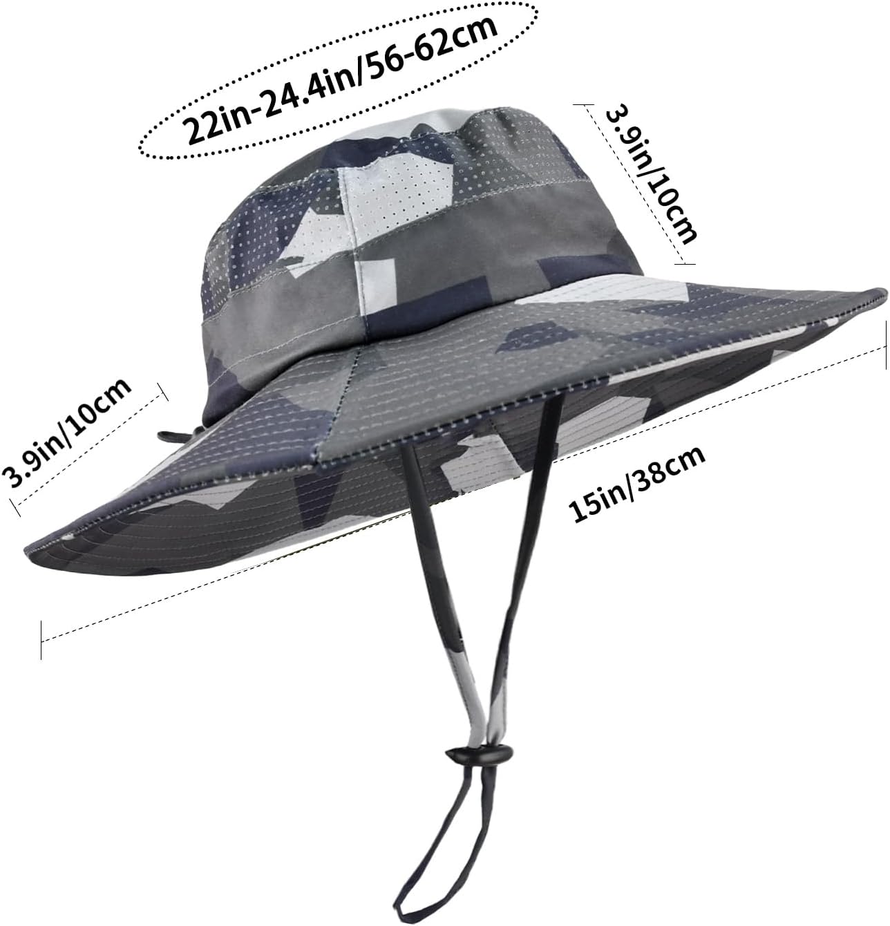 Sun Hats for Men Women Fishing Hat UPF 50+ Breathable Wide Brim Summer UV Protection Hat