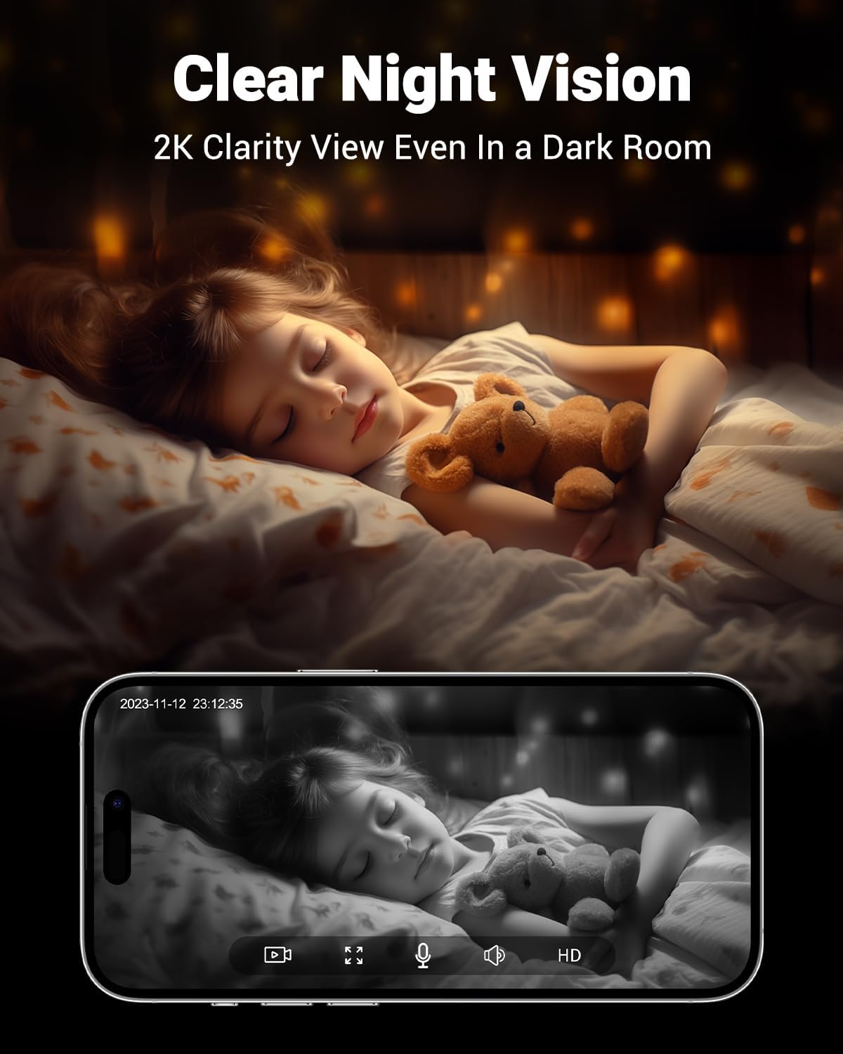 MUBVIEW 5G WiFi Indoor Security Camera No Subscription, Pet Camera with Phone App, Baby Monitor WiFi Smartphone, 2K Night Vision Pan-Tilt Dog Cam, Auto Tracking, 2-Way Audio, SD or Cloud Storage