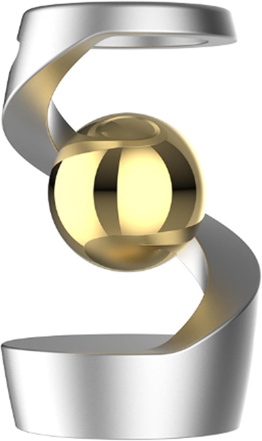 Fidget Toys for Adults, Metal Fidget Toys Desk Fidgets for Office for Adults, Quite Kids Fidget Toys for Anxiety and Stress (Silver Gold)