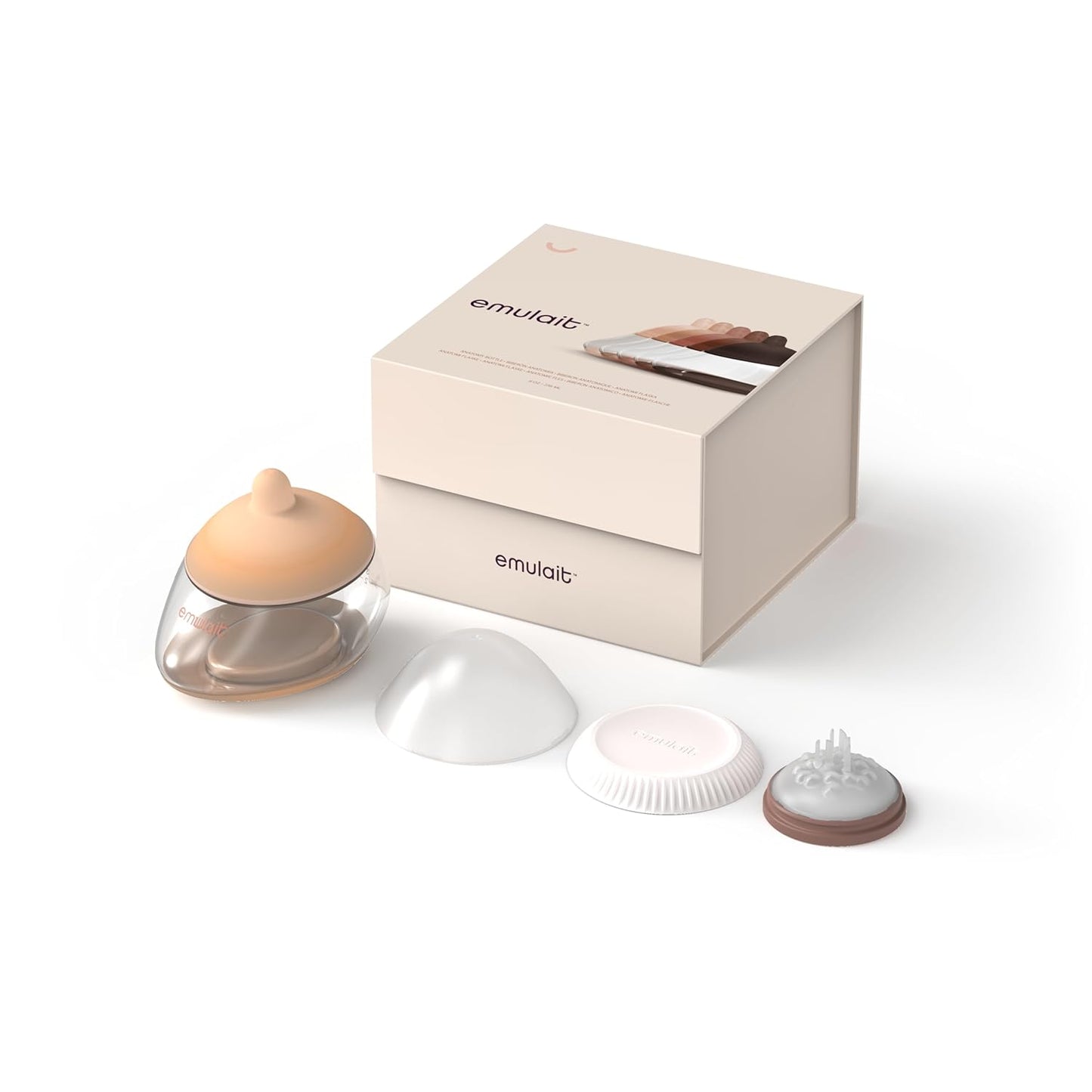 Anatomy Bottle Breast Shaped Baby Bottle - Light - Shape 1-Responsive Flow Valve