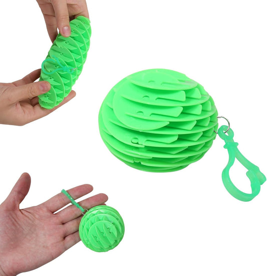 Hanging Decoration Style Elastic Worm Fidget Toy, Stretch and Squeeze Fidget Worm Sensory Toys for Kids,Gifts Stress and Anxiety Relief Calming Fidgets Desk Toys for Adults,Exercise Wrist (Green)