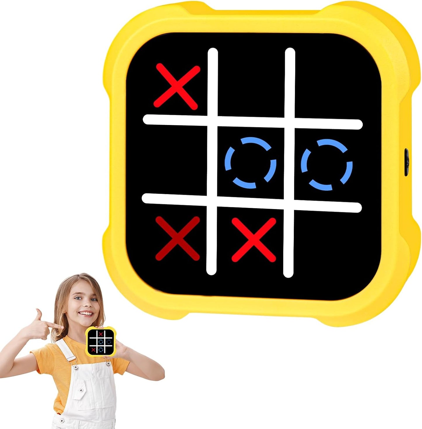 Electronic Tic Tac Toe Game - Electronic Puzzles Portable Handheld Games, 3-in-1 Tic Tac Toe Bolt Game Travel Tic Tac Toys for Educational Memory Growth, Infinite Tic-Tac-Toe Board Games for Ages 3+