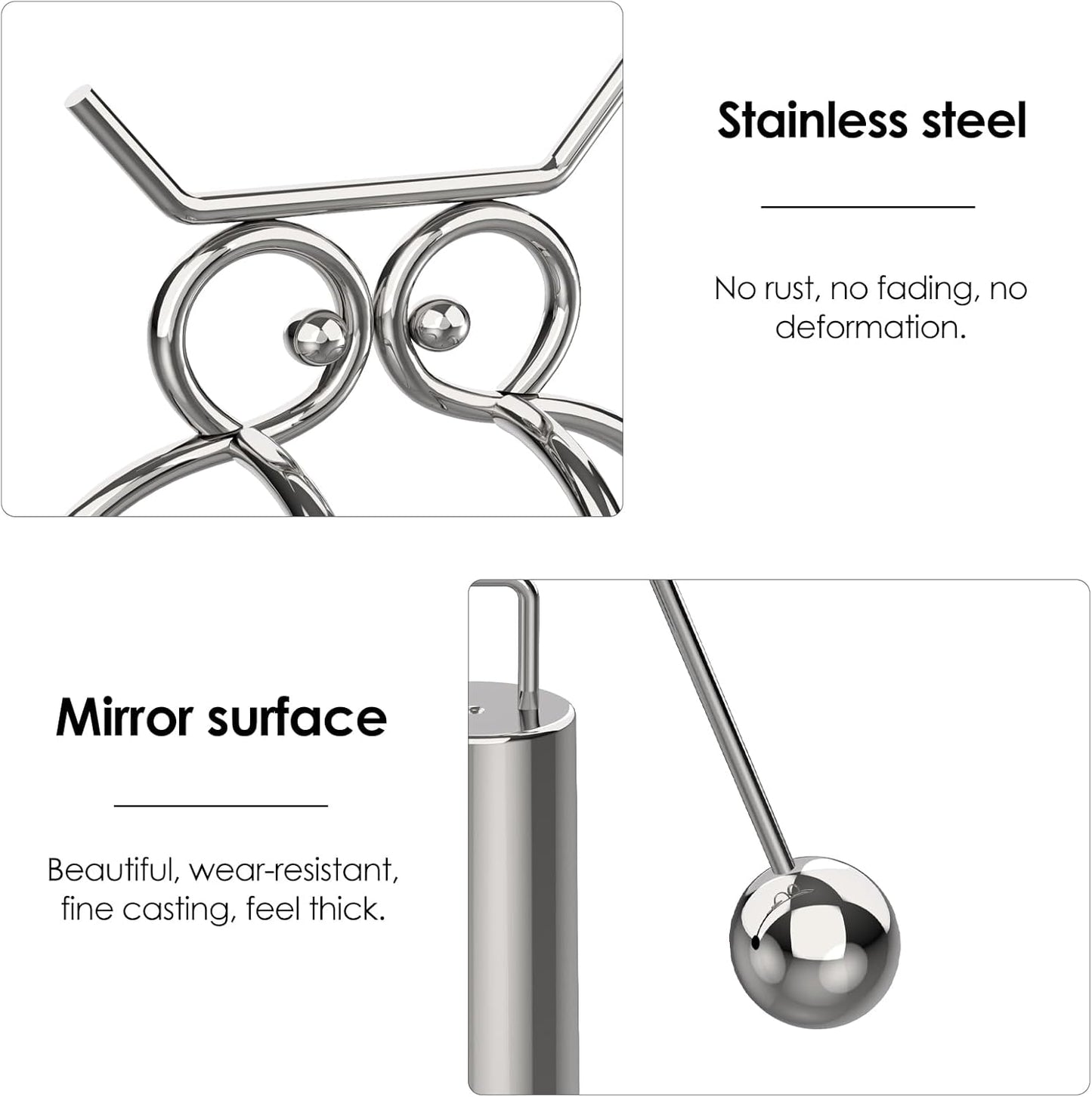 SHIDOW Kinetic Art Balance Toy, Owl Shaped Balancing Physics Toy, Office Desk Tumblers Decompressive Ornaments, Physics Science Model Teaching Supply Desktop Decoration (1PCS)