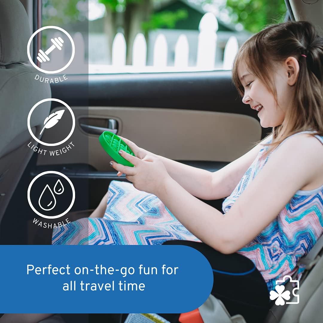 LakiKid Fidget Toys Fidget Pack - Educational Alphabet Fidget Poppers for Focus & Stress Relief – Durable, Quiet Silicone Push Pop Bubble Toys - Use It as Sensory Learning Toy for Kids & Adults