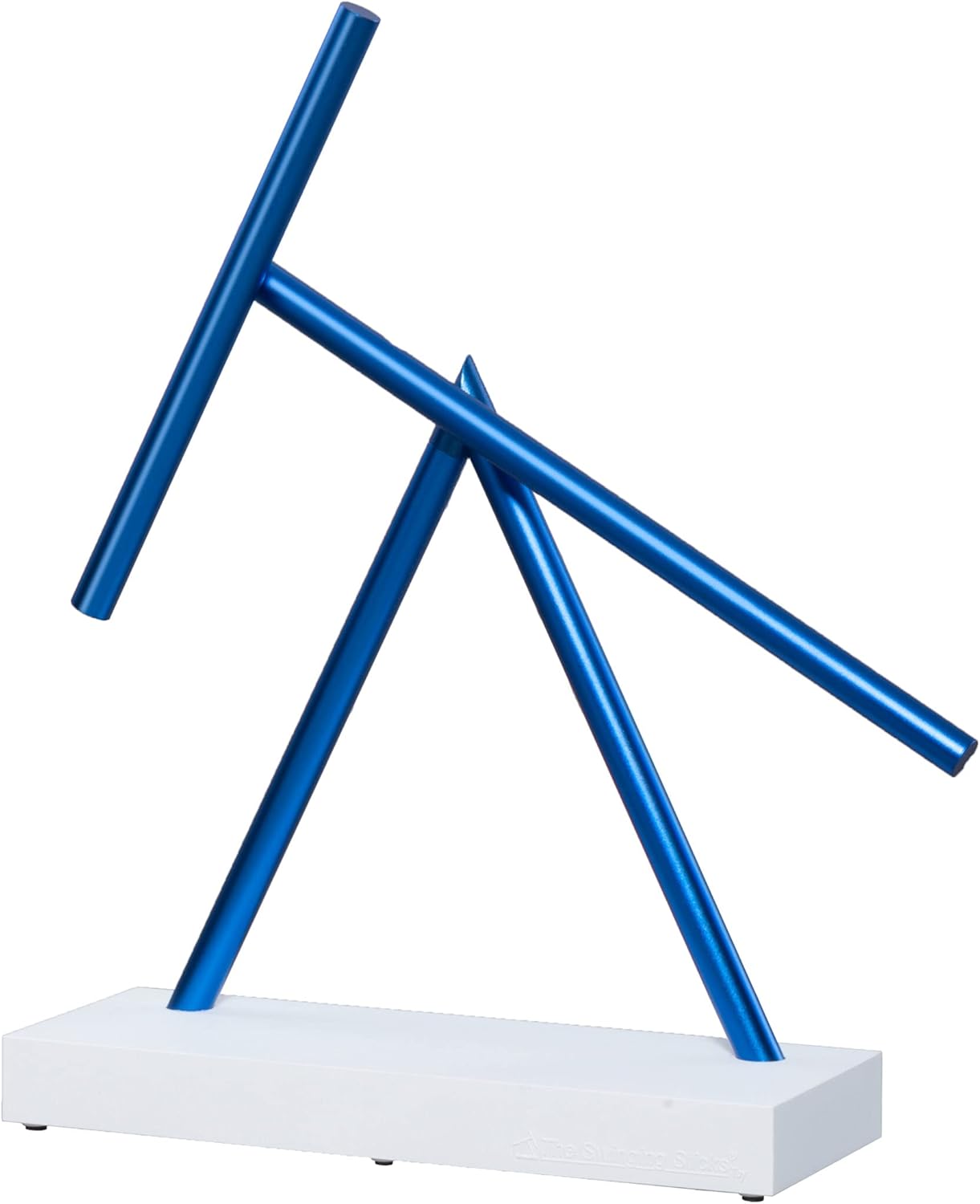 Kinetic Energy Sculpture - Desktop Toy Version (White/Blue)