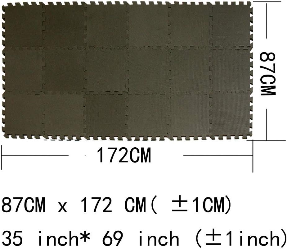 MQIAOHAM® 18 Pieces Puzzle Play Mats, Soft Baby Play Mat, Kids Interlocking Foam Floor Tiles, Toddlers Carpet Playmats G301018-104