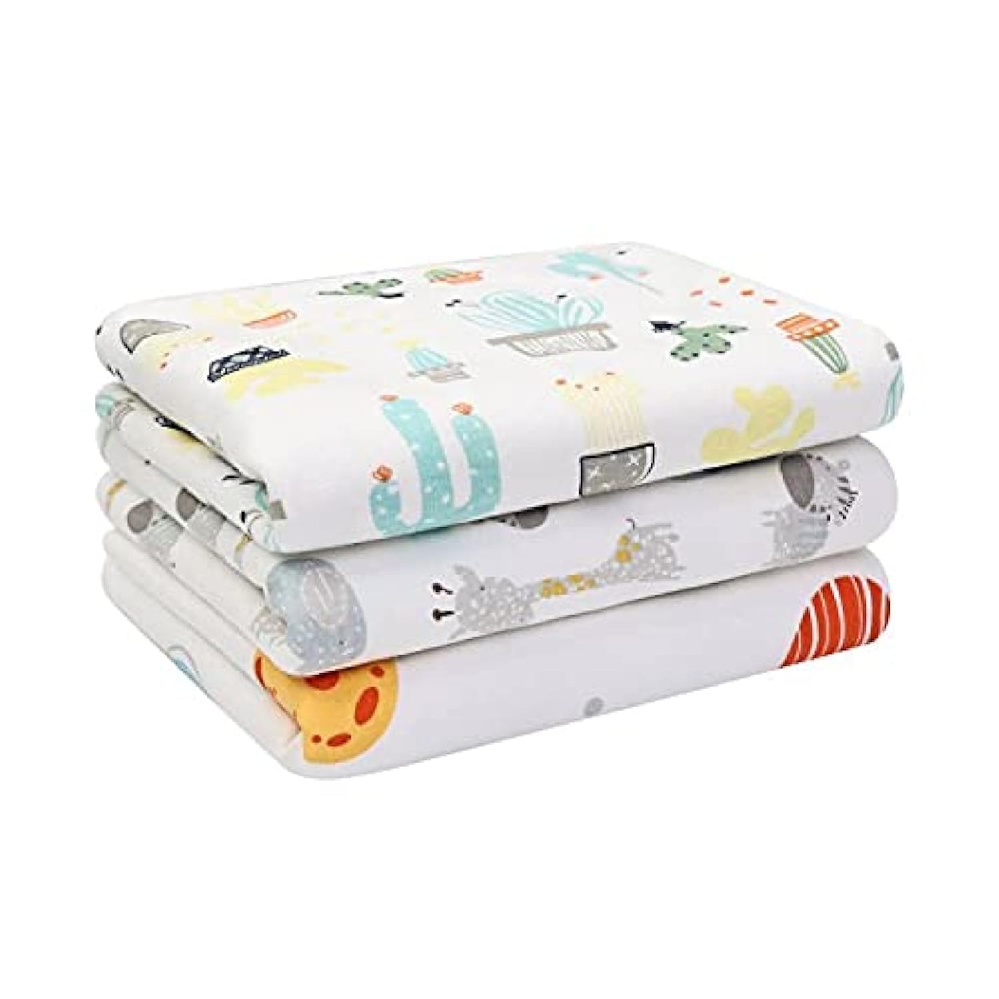 Baby Diaper Changing Pad Liners(22X27.5 inches) Soft Cotton Waterproof Changing Mat for Baby Underpads Mattress Mat Sheet Protector Portable Reusable Urine Pads for Travel Gear Pack of 3