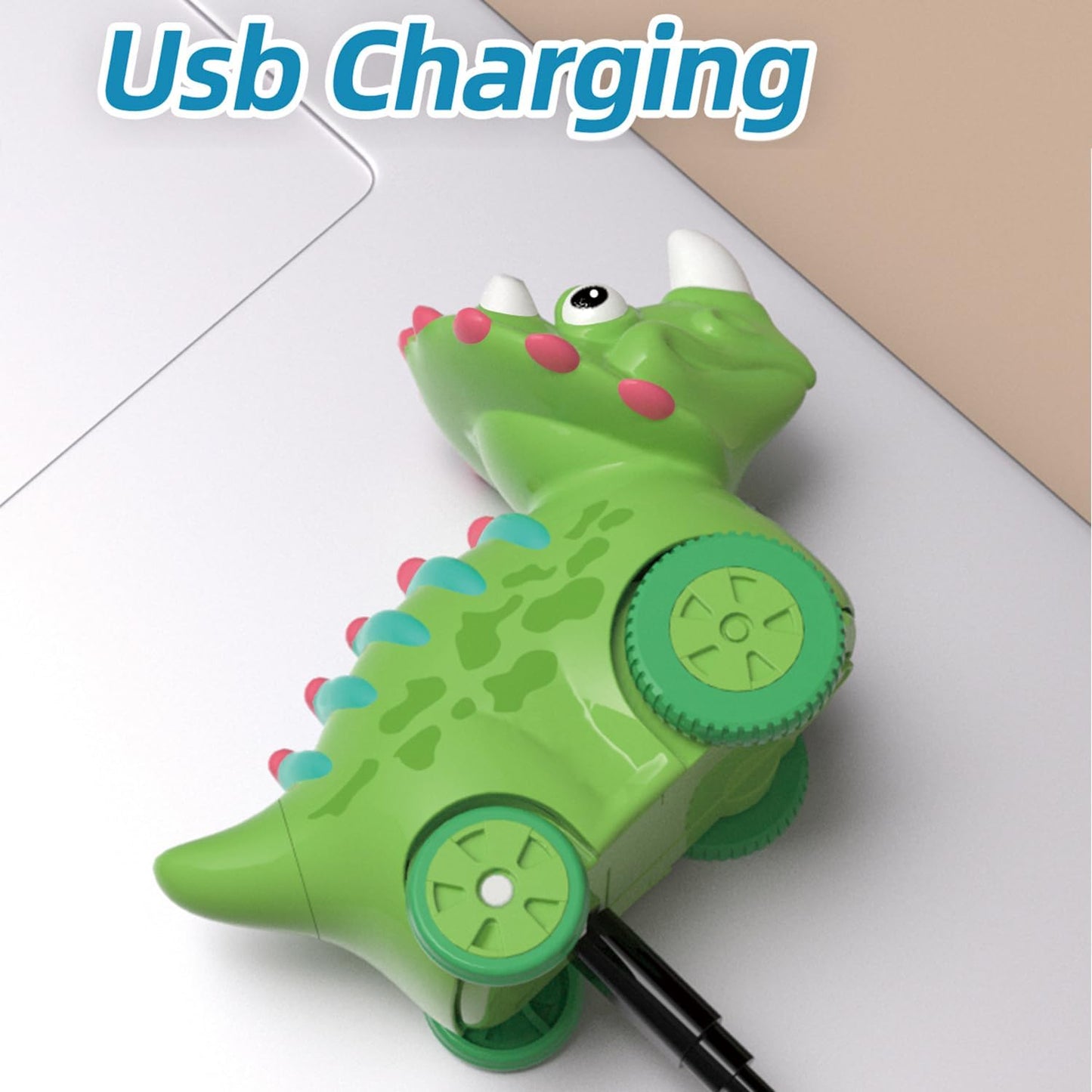 Interactive Dinosaur Toy Car, Electronic Dinosaur Car with Smart Follow Ball and Gesture Control, Rechargeable, Dino Toys for 3 Year Old Boys Girls and Toddlers,Boy Toys Age 3,4,5 and Up