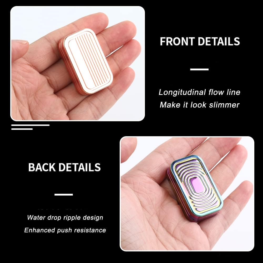 STONESTAR CP3 Fidget Slider - Magnetic Metal Fidget Toys Stress Relief Toy, Men’s EDC Fidget Toy Haptic Coin Office Desk Toys Gifts for Adults (Colorful)