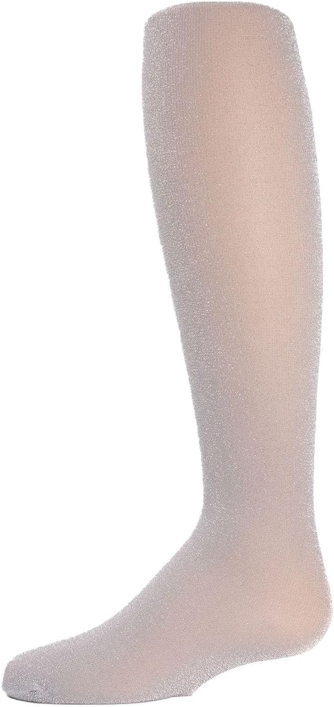 MeMoi Shining Star Shimmer Tights for Girls, Ultra Soft and Lightweight Opaque Girl Tights - Sizes 2-14