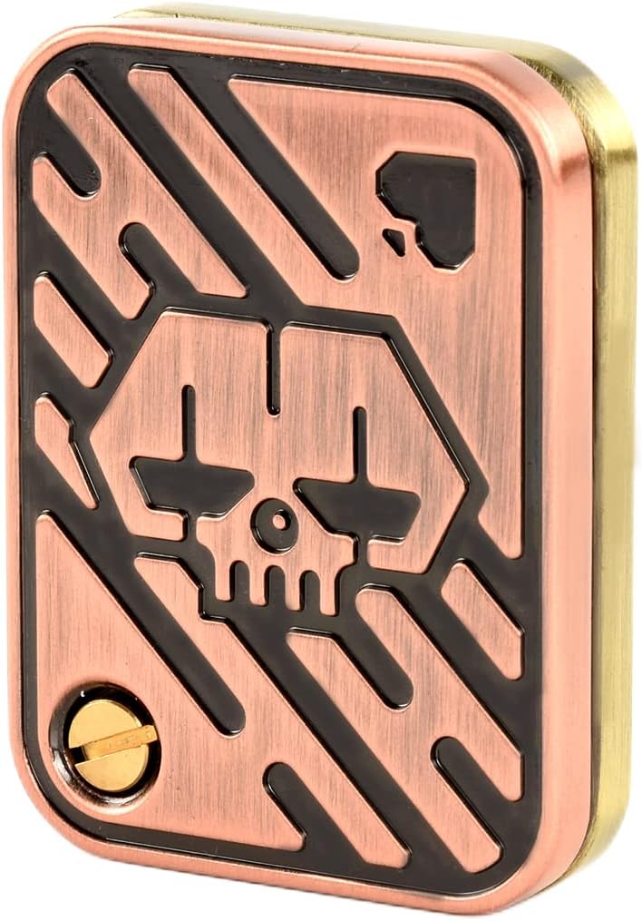 EDC Metal Fidget Slider Toys- Stress Relief EDC Fidget Slider Casual Metal Adult's Hand Toys Office Desk Toys Gifts Stress Toys for Adults(Poker-K)