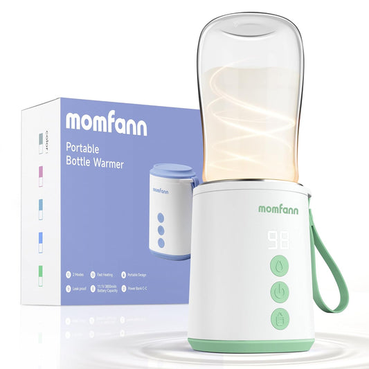 Portable Bottle Warmer, Travel Baby Bottle Warmer for Breastmilk On The Go, Leak-Proof, 2 Modes Fast Heating