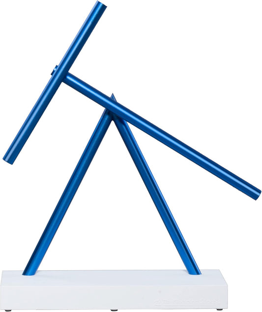 Kinetic Energy Sculpture - Desktop Toy Version (White/Blue)