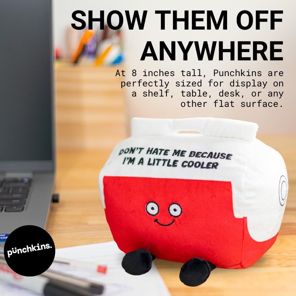 Toilet Plushie, Funny Meme Gag Gift, Comical Plush Collectible, Stocking Stuffer Present, Great for Emotional Support, Fun Desk Accessory, Weighted Base for Display