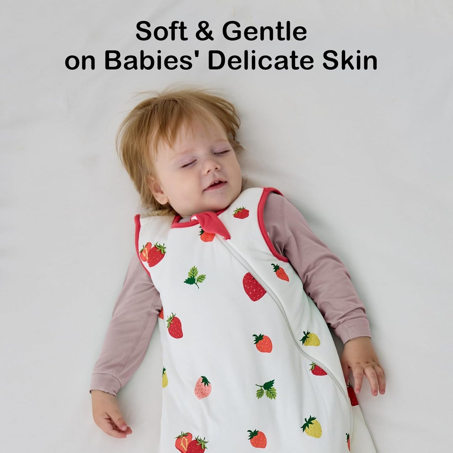 BubblePanda Rayon Made from Bamboo Sleep Sack 2t-3t 0.5 Tog Soft Lightweight Toddler Sleep Sack 24-36 Months for Babies 2-Way Zipper Wearable Blanket Baby 3t