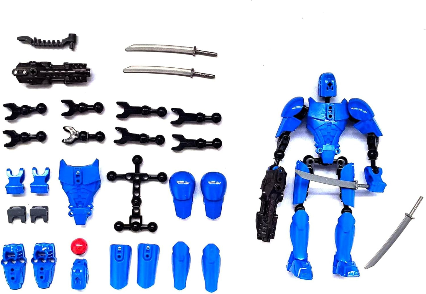 Titan 13 Action Figure, T13 Action Figures 3D Printed Multi-Jointed Movable, Nova 13 Action Figure Lucky 13 Action Figure Dummy 13 Action Figure, Game Gifts Valentines Gifts (New Blue)