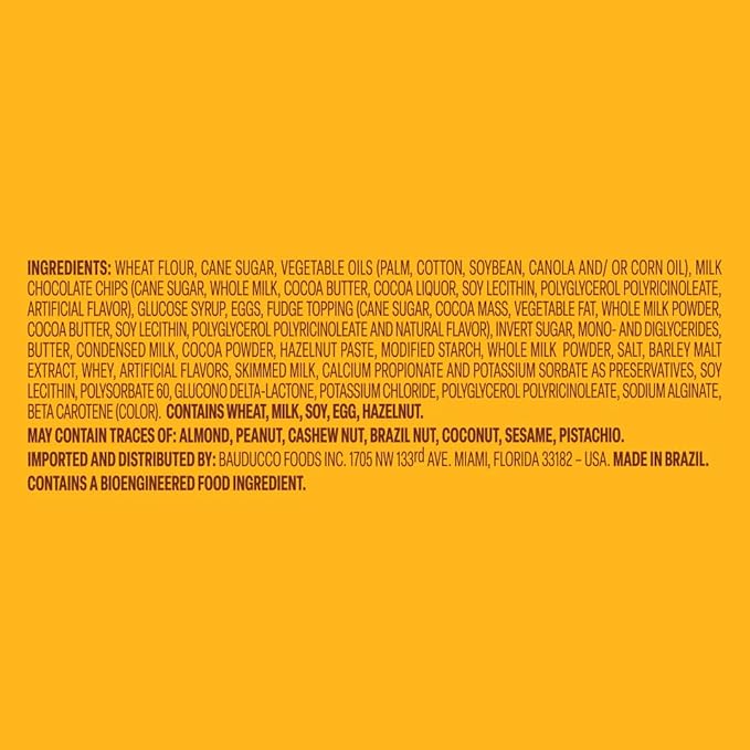 Bauducco Chocottone Hazelnut Cream - Moist & Fresh Cake, Traditional Italian Recipe with Fudge Topping, Filled with Hazelnut Cream and Chocolate Chips, 16.0 oz (Pack of 1)