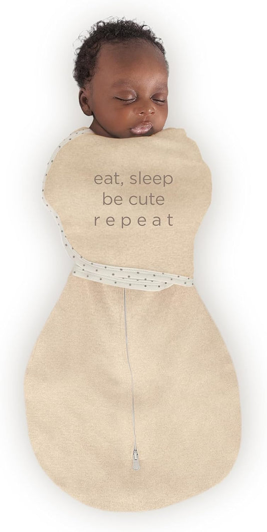 SwaddleDesigns 6-Way Omni Swaddle Sack Arms Up Swaddle for Newborn, More Options to Calm Startle Reflex, Improves Sleep