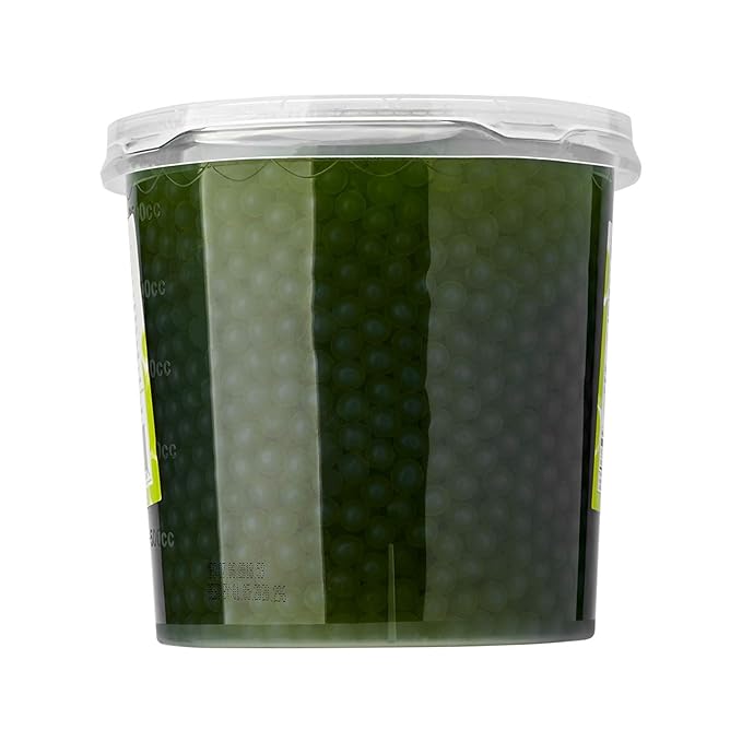Tea Zone [7 Pounds] Green Apple Popping Pearls for Boba Tea Beverages, Sweets, Ice Cream Topping | B2060