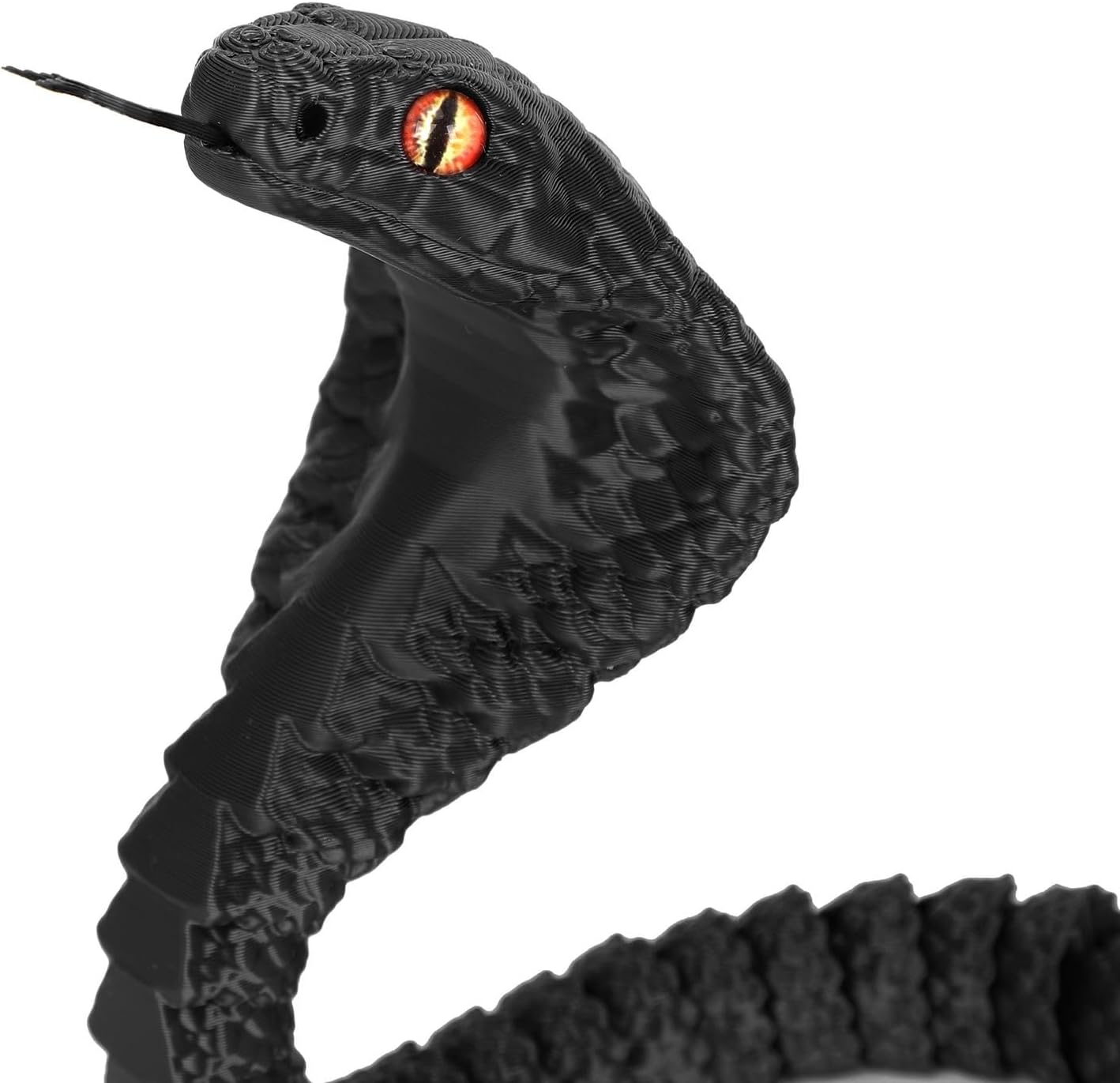 25" 3D Printed Snake, 3D Printed Fidget Animals,3D Crystal Snake Flexible Joints Home Decor Executive Desk Toys,Home Office Decor Executive Desk Toys for Autism/ADHD