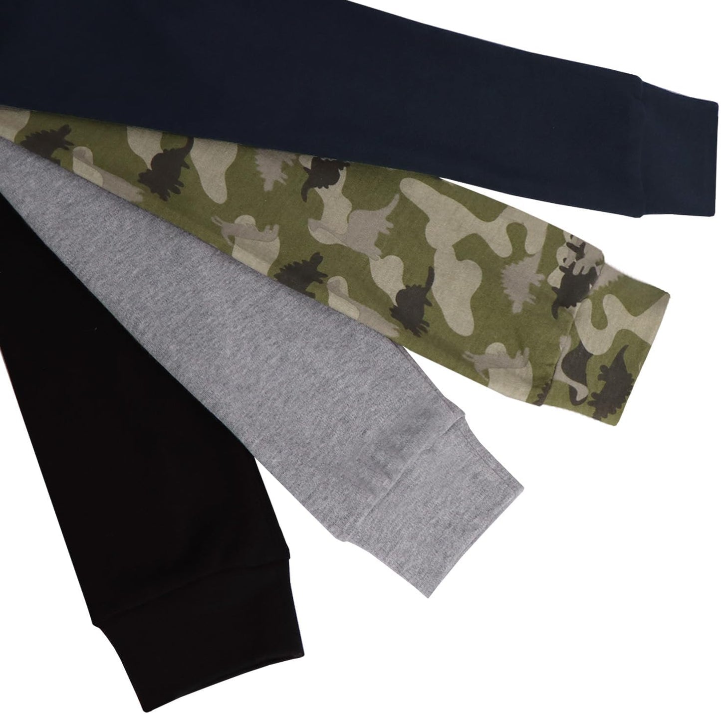 GLASH Kids Baby and Toddler Boys Cotton Pants, 4 Pack 2T-6Y Joggers Sweatpants for Boys