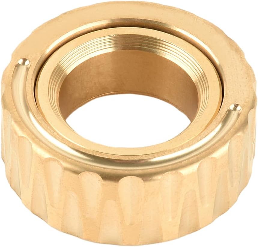 Fidget Rings EDC Fidget Slider Fidget Toys Adults Stress Relief for Adults Magnetic Metal Fidget Anxiety Ring ADHD Toys Haptic(Gold)