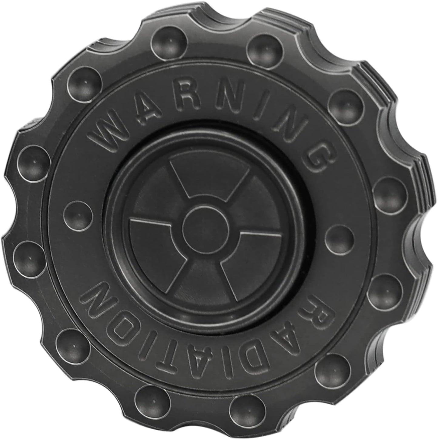 FREELOVE Metal Fidget Spinner Magnetic Slider, Spinning Haptic Clicker, Heavy Stainless Steel Spin Clicky, Small Round Gear Click Gyro, Premium Silent Bearing, Adults Anxiety Cool, Nuc Black