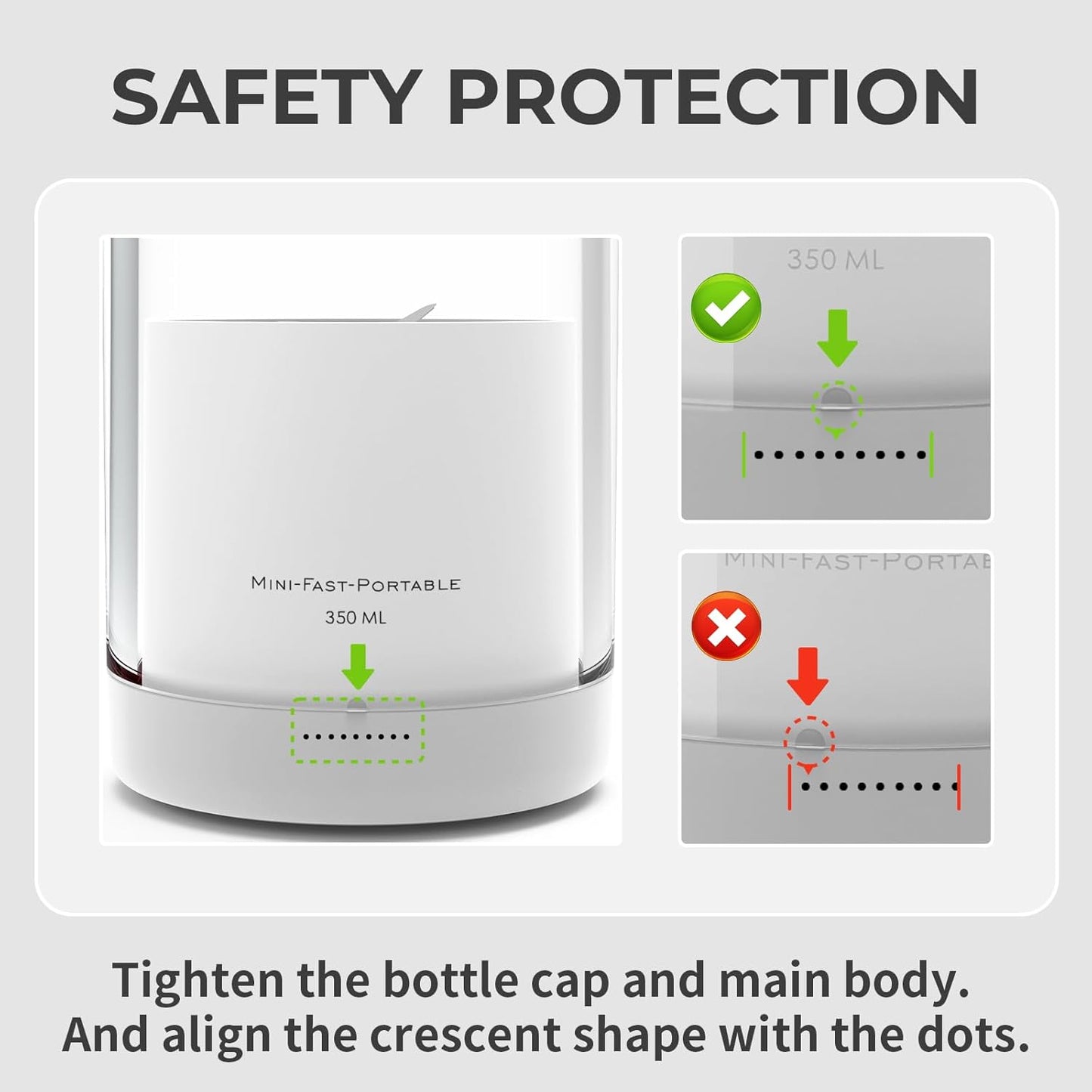 OTPEIR Portable Blender for Shakes and Smoothies with 11.83 Oz Travel Cup and Lid,Durable Stainless Steel Blades for Juice Blending Performance, White