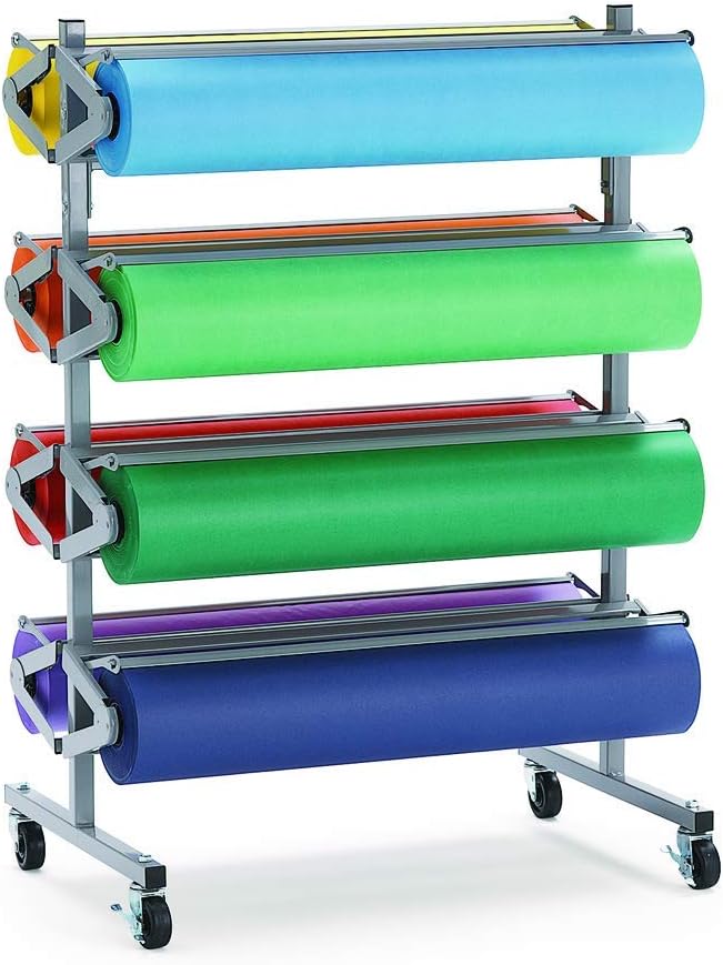 Colorations Arts and Crafts Paper Roll - 36" x 1000', Sky Blue, Dual Surface, Markers, Finger Paints, Painting, Watercolors, Acrylic Paints, Wall Art, Bulletin Board Paper, Kids Crafts (Item # DSSB)