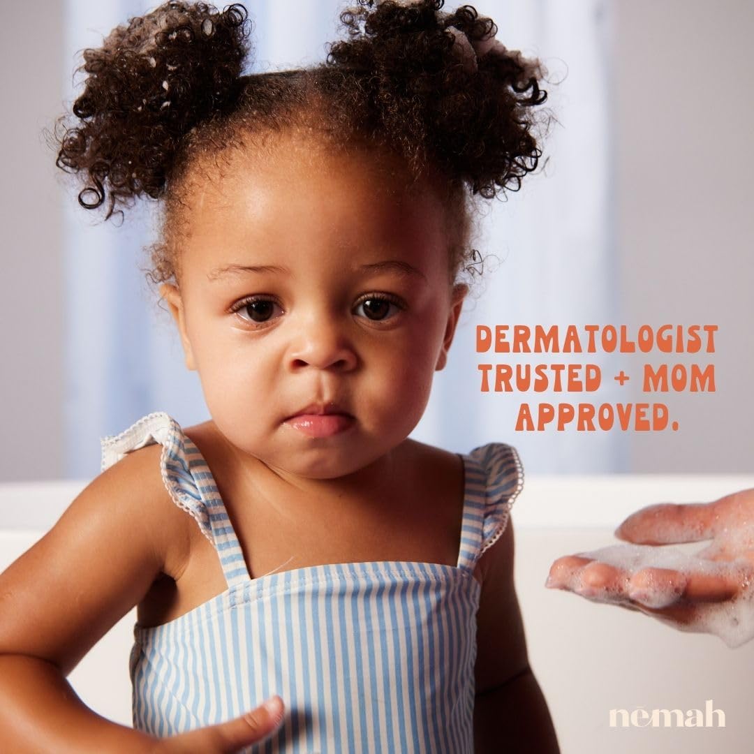 Nemah - 2-in-1 Baby Soap and Shampoo - Tear-Free Baby Body Wash and Shampoo with Actismart Chamomile, Jojoba Oil, & Activera Aloe - Vegan & Cruelty-Free - 9.8 fl. oz.